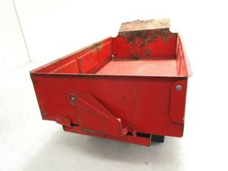 Vintage Wyandotte Toys Red Pressed Steel Dump Truck Made in USA Toy Vehicle 5