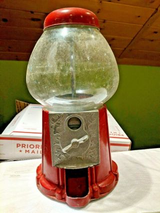 Vintage Gumball Machine Candy Vending Bubble Gum Dispenser Bank