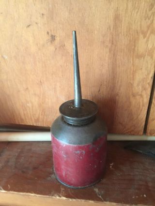 Vintage VERY RARE JOHN DEERE Red Oiler Oil Can 2