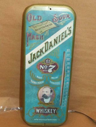 Vintage Jack Daniels Whisky Tin Thermometer 16 X 6 Inches