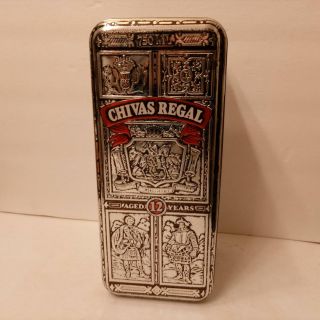 Chivas Regal Whisky Tin - Embossed Design Fast