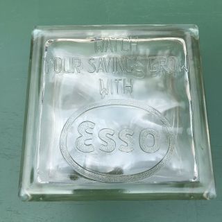 Vintage Esso Glass Block Bank World’s Fair 1939