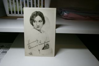 Autograph Photo Silent Screen Movie Star Eleanor Boardman C1920s To 1940s 7x5 Bw