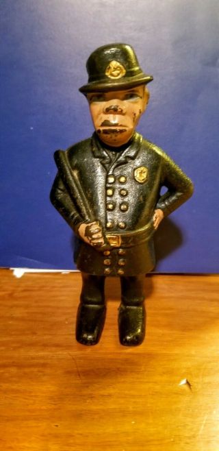 Antique A.  C.  Williams Cast Iron Mulligan Bank Vintage Policeman Early 1900 
