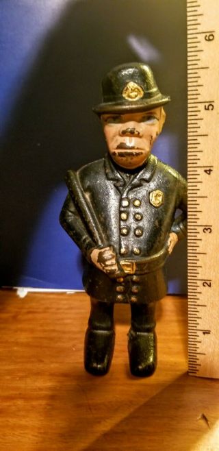 Antique A.  C.  Williams Cast Iron Mulligan Bank Vintage Policeman Early 1900 ' s 2
