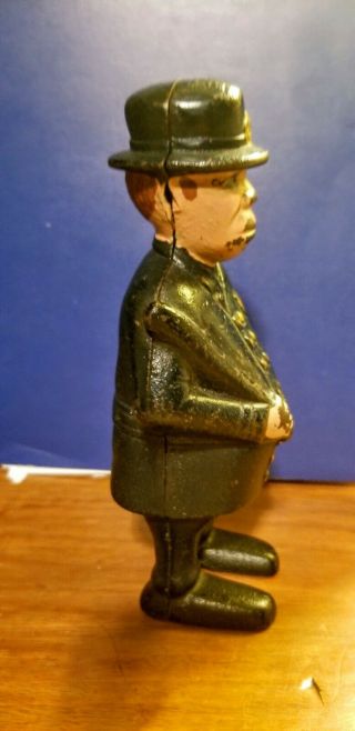 Antique A.  C.  Williams Cast Iron Mulligan Bank Vintage Policeman Early 1900 ' s 4