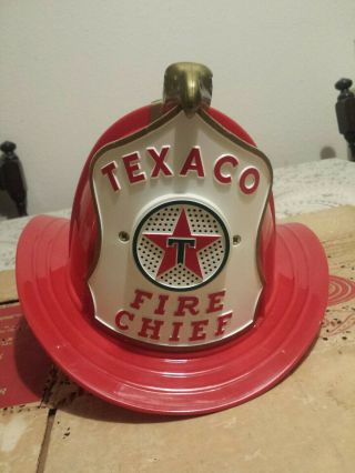 Vintage Texaco 1960’s Fire Chief Helmet Box Eagle Oil Company