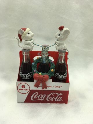 1990 Enesco " Things Go Better With Coke " Ornament,  3rd Issue In " Coca - Cola "