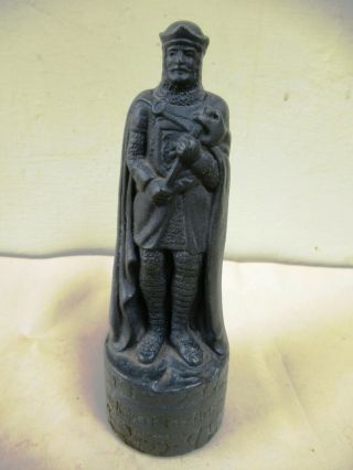 Vintage King Robert The Bruce Beneagles Scotch Whisky Miniature Chess Piece F