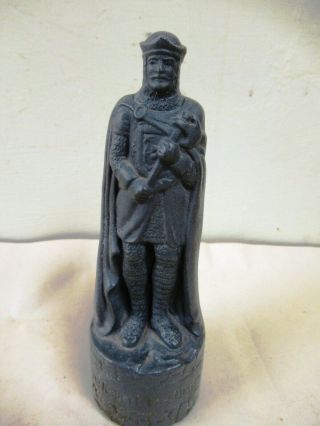 Vintage King Robert The Bruce Beneagles Scotch Whisky Miniature Chess Piece F 2