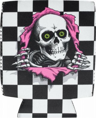 Ripper Checker Black Beer Can Drink Coozie Powell Peralta Skateboard Akaripcx