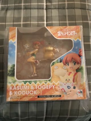 G.  E.  M.  Pokemon Misty & Togepi & Psyduck Figure Megahouse Kasumi Gem From Japan