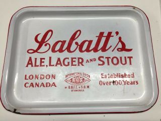 Vintage Labatt’s Ale Lager Stout Serving Tray