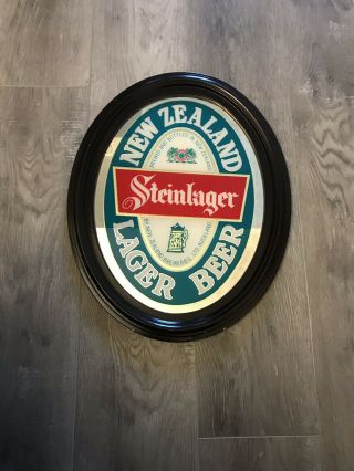 Vintage Zealand " Steinlager " Beer Advertising Sign Bar Man Cave Sign