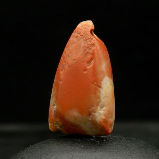 KYRA - Ancient JASPER Bead PENDANT - 19.  6 mm long - Saharian NEOLITHIC 2