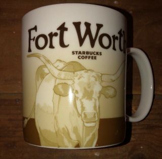 Vintage Rare Fort Worth Texas City Mug Coffee Cup 2011 Starbucks Global Icon Mug