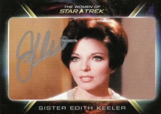 Joan Collins - Star Trek " City On The Edge Of Forever " Autograph Trading Card