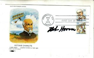 1979 Octave Chanute Postal Cover Cachet Signed By Bob Hoover