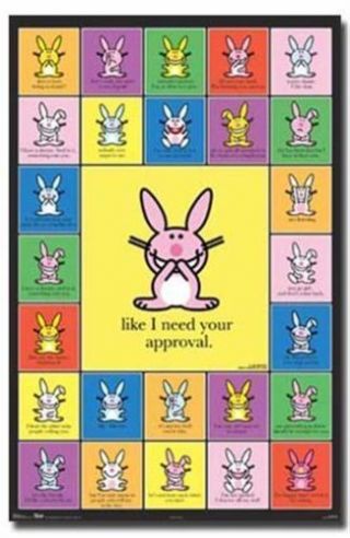 Jim Benton Its Happy Bunny Grid Chart Poster 22x34