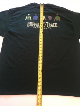 Buffalo Trace Distillery Horse Jockey Silk Derby Tee Shirt X - Large w/ Pocket 7