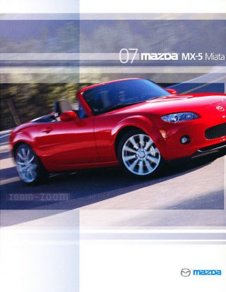 2007 Mazda Mx - 5 Miata Mx5 28 - Page Car Sales Brochure Book