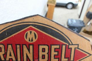 Vintage Grain Belt Beer Logo Sign Cardboard Advertisement 5