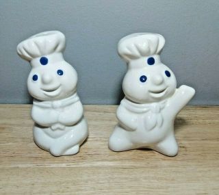 Vtg Salt & Pepper Shaker Set Pillsbury Doughboy By Benjamin & Medwin 1997