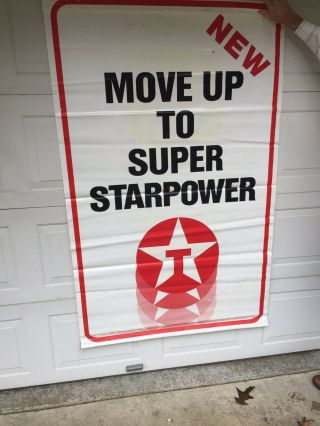 Texaco Vintage Sign Gas Star Power Authentic Large 6 Foot