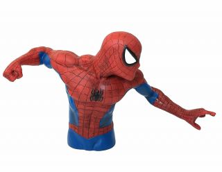 Marvels Spiderman Pvc Bust Coin Bank 3d Toy Figure Piggy Bank