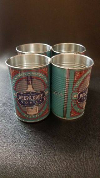 Deep Eddy Vodka Tin Cups Set Of Four.