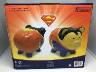 Dc Comics FAB Starpoint Superman Piggy Bank w/Stopper Large 2