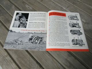 Vintage John Deere Models AR & BR Standard Tread Tractors Brochure 6