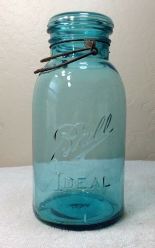 Vintage “ball Ideal” Mason Jar,  Half Gallon Size From 1915 - 1923