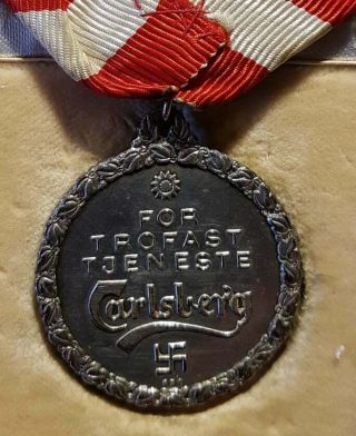 Carlsberg - Silver Medal - Swastica