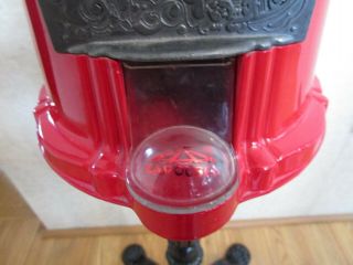 Vintage Red Carousel Gumball Machine With Stand 4