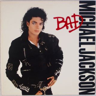 Michael Jackson: Bad Us Epic Oe 40600 Orig Pop Classic Lp Nm Vinyl W/ Insert