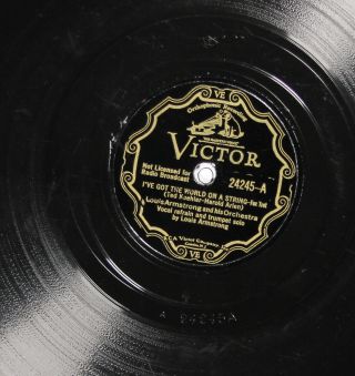 Louis Armstrong Victor 24245 V,  Pre War Jazz 78