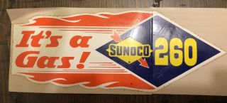Sunoco 260 Its A Gas Decal Vintage
