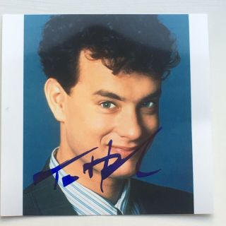 Tom Hanks Hand Signed Autograph Photo Hollywood Actor