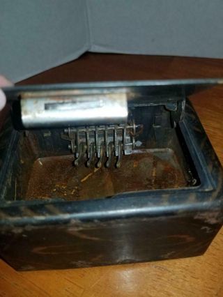Vintage Antique Metal Coin Bank SECOND NATIONAL BANK TITUSVILLE PA.  Rare HTF 4
