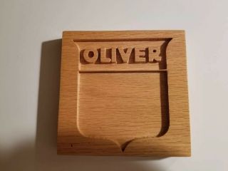 Oliver Farm Tractor Wooden Carved Sign - Retro