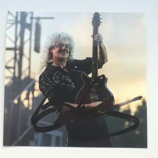 Brian May Hand Signed Autograph Photo Musician