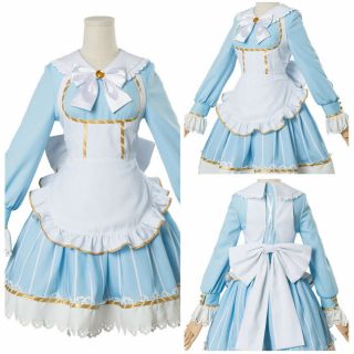 Lovelive Kurosawa Ruby Wonderland Alice Cosplay Costume Maid Suit Dress