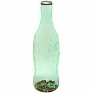 Large Cola Bottle Piggy Bank Coin Storage Box Coke Kids Tall Money Safe Decor 2