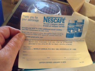 Nescafé Coffee World Glass Floating Candle 4