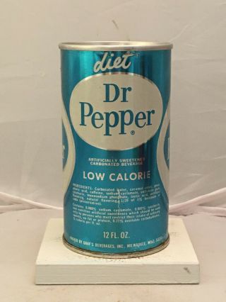 Near Perfect Diet Dr.  Pepper Soda Can - 1960 