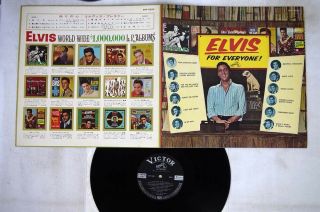 Elvis Presley For Everyone Victor Shp - 5500 Japan Laminated Cvr.  Vinyl Lp
