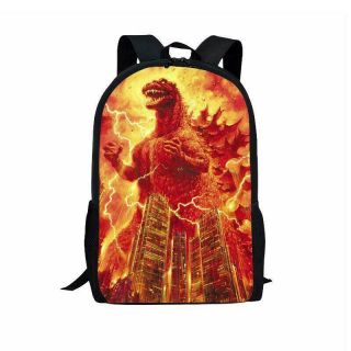 Godzilla Monster Backpack School Bag Boys Girls Shoulder Bag Rucksack 17 "