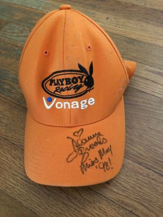 Rare Deanna Brooks Signed Playboy Racing Team Baseball Cap
