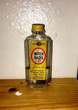 Antique Medicine Bottle Mid 20th Century - Witch Hazel